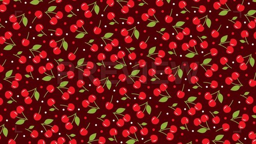 MA - Cherries Red Background 244291