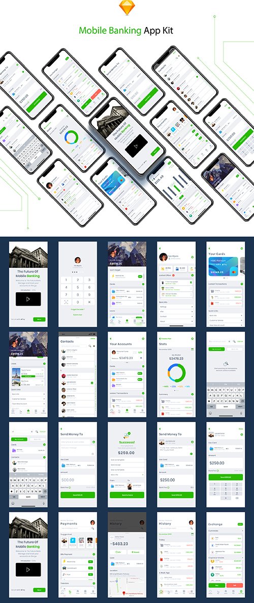 Mobile Banking App Kit UI8