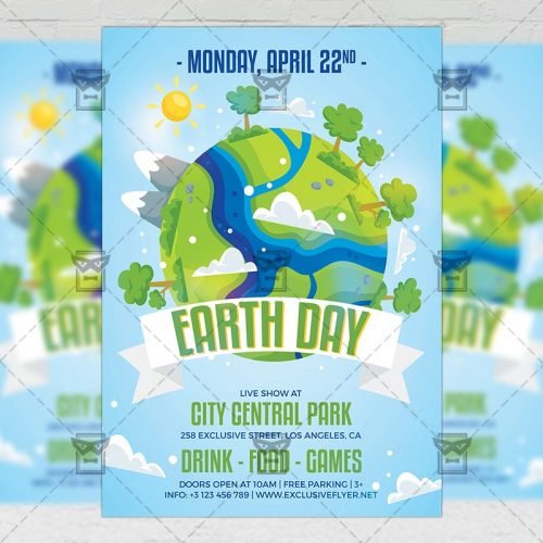 Seasonal A5 Template - Mother Earth Day Flyer