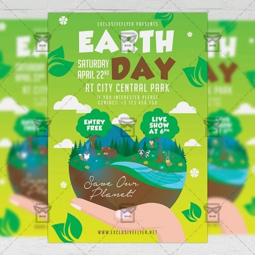 Seasonal A5 Template - Mother Earth Day Celebration Flyer