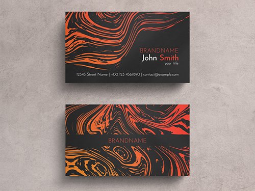 Colorful Liquid Graphic Business Card Layout 271838777 PSDT