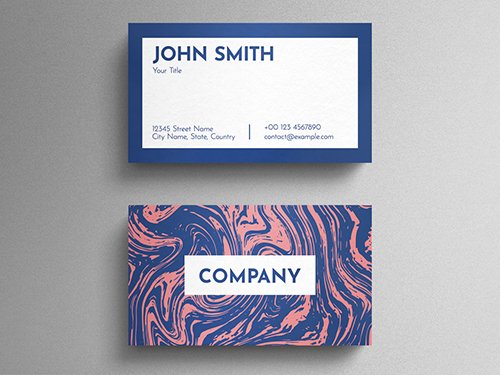 Graphic Liquid Pattern Business Card Layout 271838761 PSDT