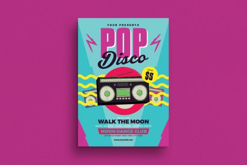 Pop Disco Event Flyer