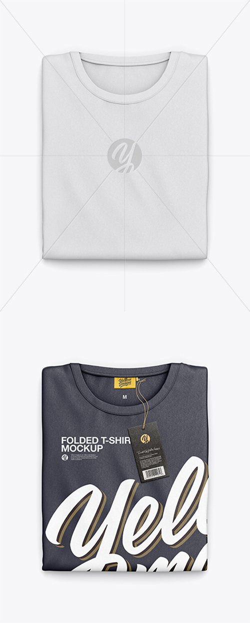 Download Folded T-Shirt Mockup - Top View 22892 TIF » NitroGFX ...