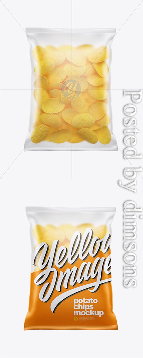 Matte Bag With Potato Chips Mockup 38523 TIF
