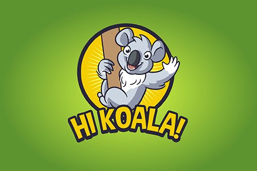 Friendly Koala Mascot Vector Logo