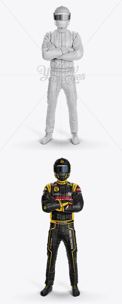 Download F1 Racing Kit Mockup - Front View 17556 TIF » NitroGFX ...