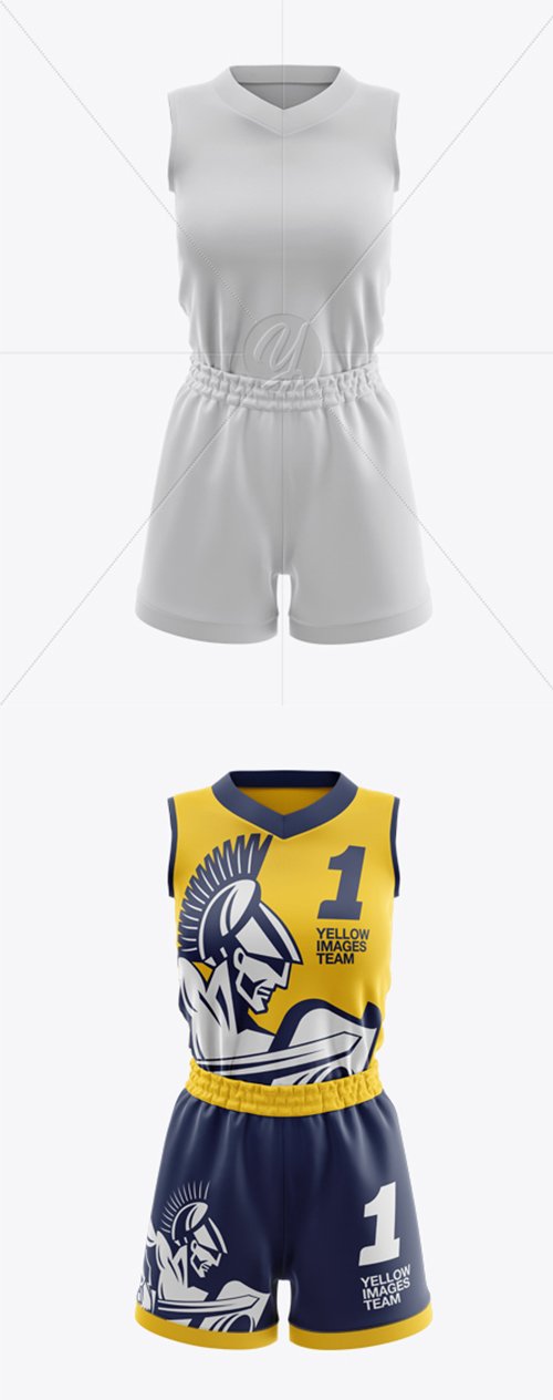 Download Womens Basketball Kit Mockup - Front View 23050 TIF » NitroGFX - Download Unique Graphics For ...