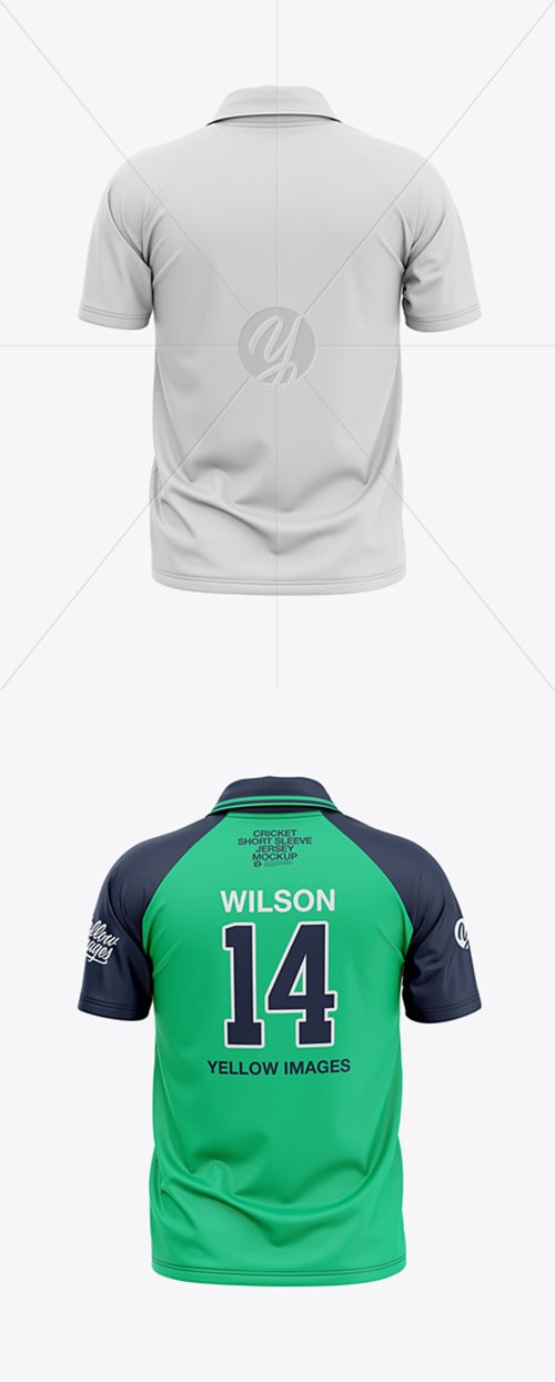 Download Men's Short Sleeve Cricket Jersey / Polo V-Neck Shirt ...