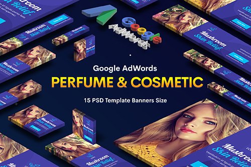 Perfume & Cosmetic PSD Banners Ad