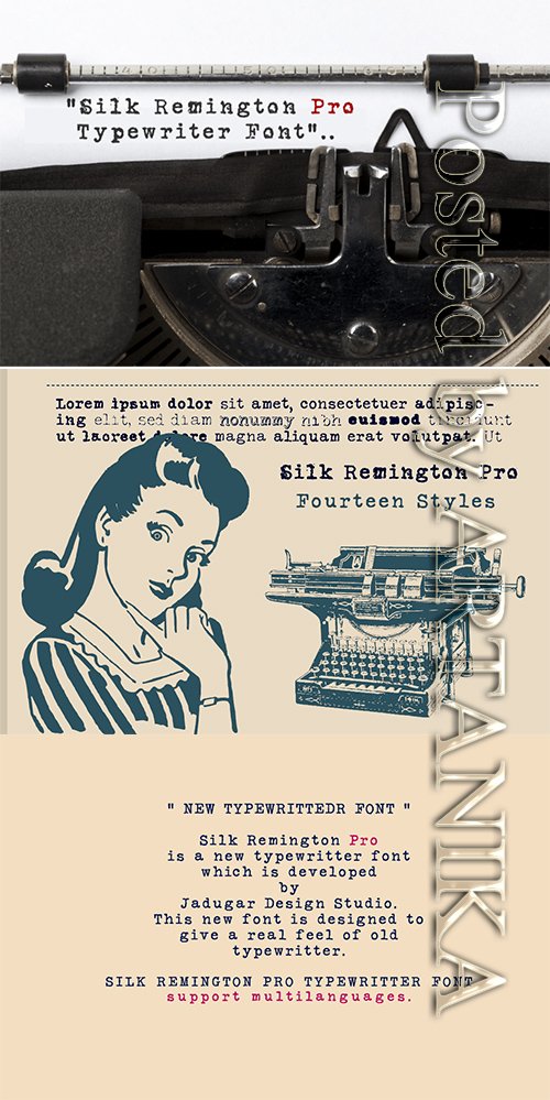 Silk Remington PRO Font