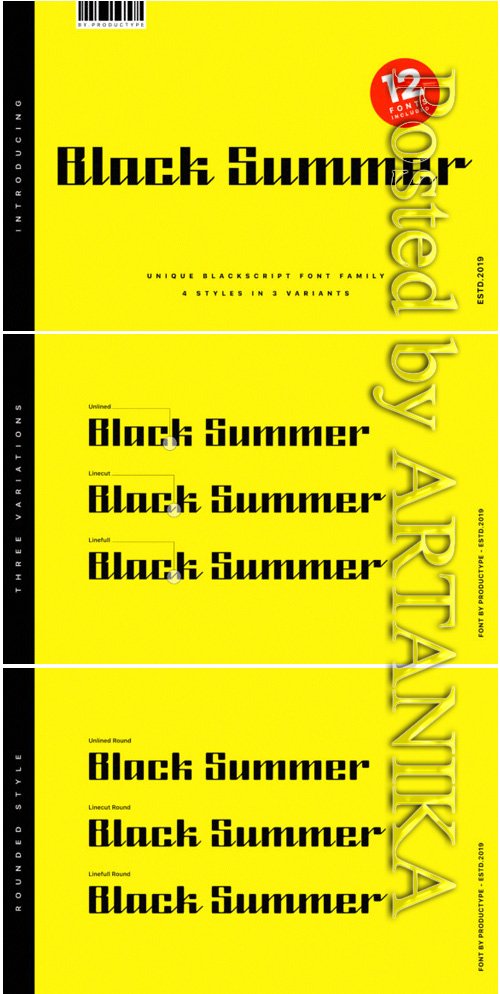 Black Summer Font Family