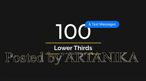 VH - 100 Lower Thirds and Messages for Premiere Pro & After Effects 21852318