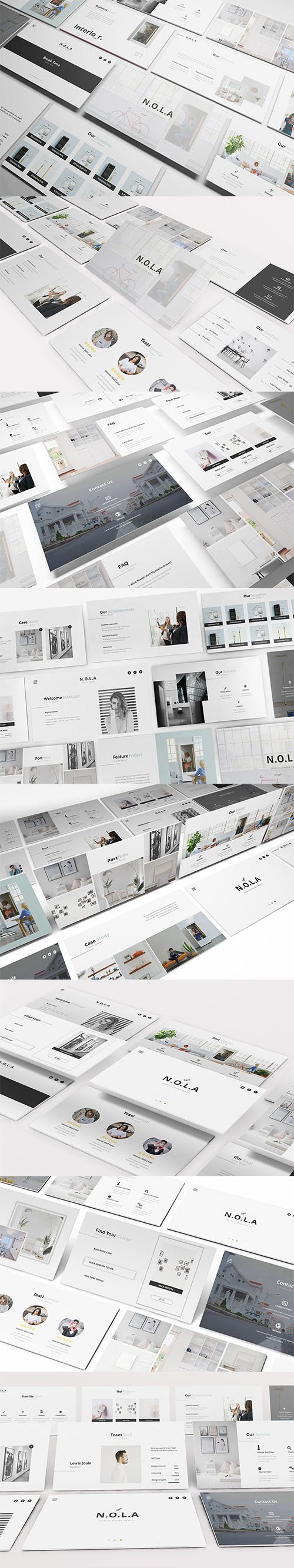 Nola Interior Design Powerpoint, Keynote and Google Slides Templates