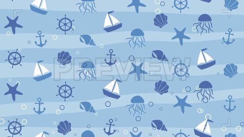 MA - Blue Ocean Pattern 226218