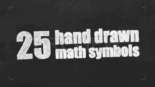 MA - 25 Hand Drawn Math Symbols 209541