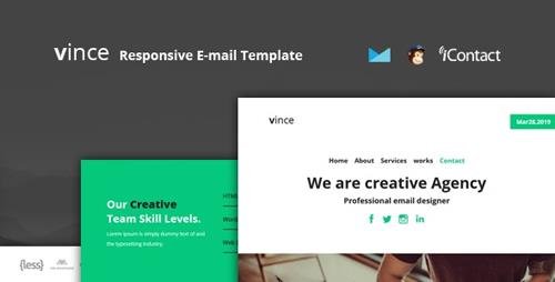 ThemeForest - Vince Mail v1.0 - Responsive E-mail Template + Online Access - 23600703