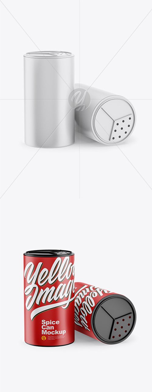 Two Matte Spice Cans Mockup 32595 TIF