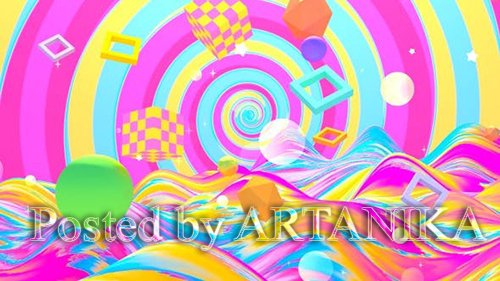 Abstract Rainbow Geometric World 24102701