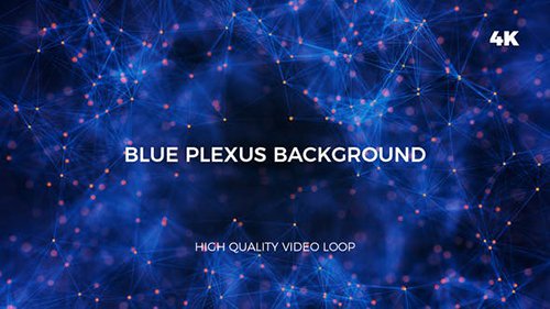 Blue And Orange Plexus 4K Background 23694540