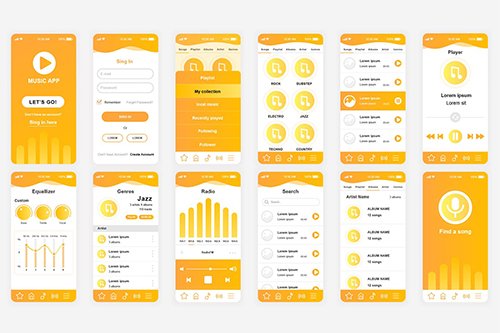 Music Mobile App UI Kit