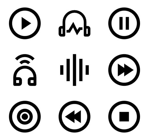 166 Audio Vector Icons (Lineal, Fill)