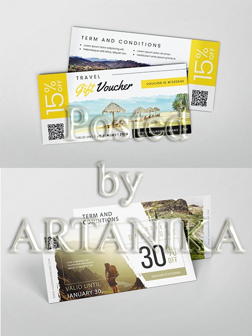 Adventure Travel AI and PSD Gift Voucher