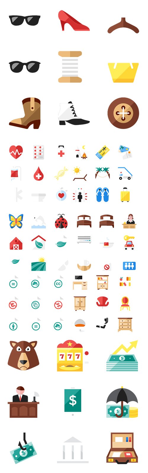 200+ Color Essential Vector Icons Pack vol3