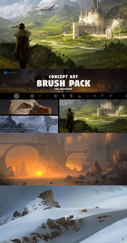 Concept Art - Brush Back for Photoshop