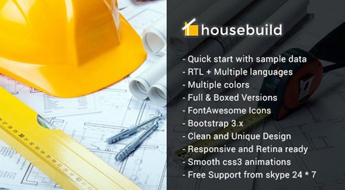 ThemeForest - Housebuild v2.0 - Joomla Construction Business Theme (Update: 27 March 19) - 10821465