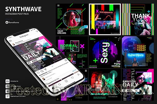 Synthwave - Activity Instagram Post