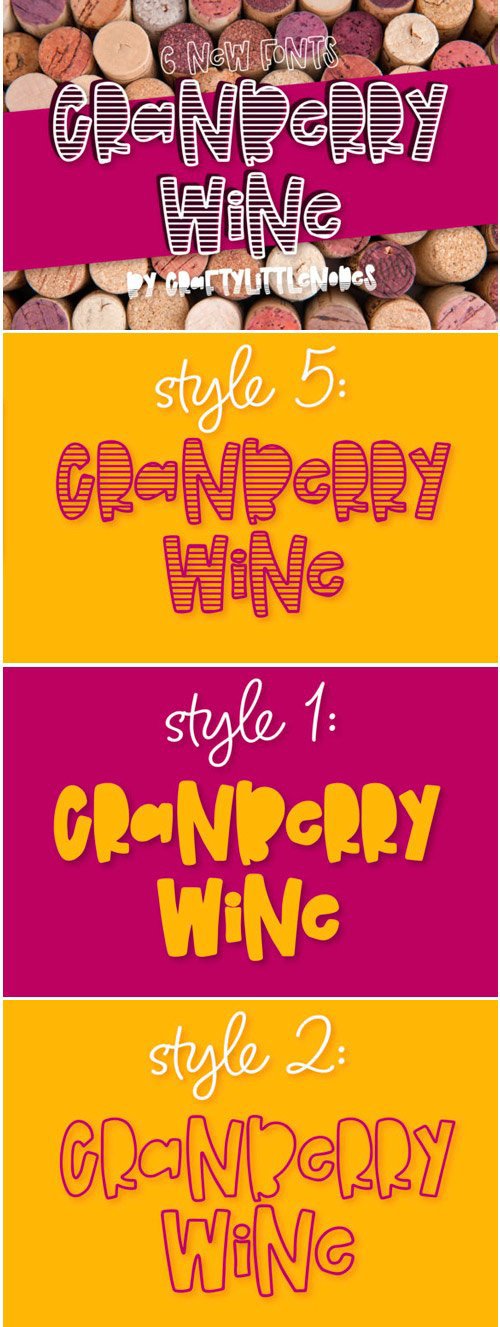 Cranberry Wine Font