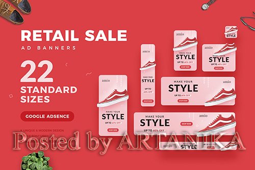 Retail Sale Web Ad Banners