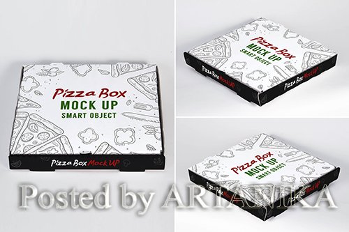 Pizza Box Mock Up