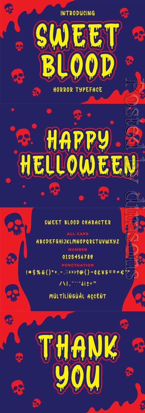 Sweet Blood - Horror Typeface