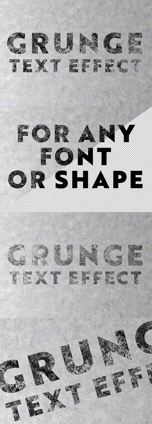 Concrete Grunge Text Effect Mockup 288921343 PSDT