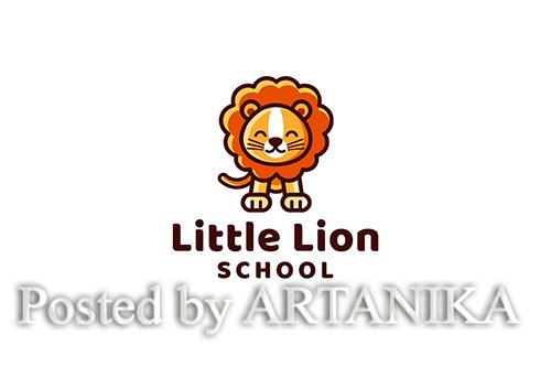 Little Lion School Logo Template