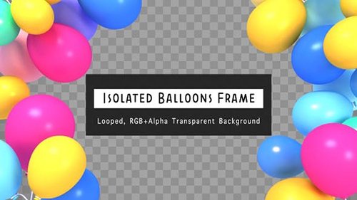 Videohive - Isolated Balloons Frame 23853759