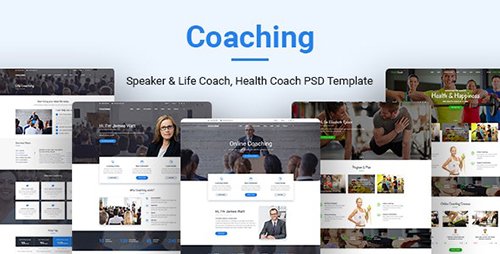 Themeforest - Coaching | Speaker & Life Coach, Health Coach PSD Templates 20194294