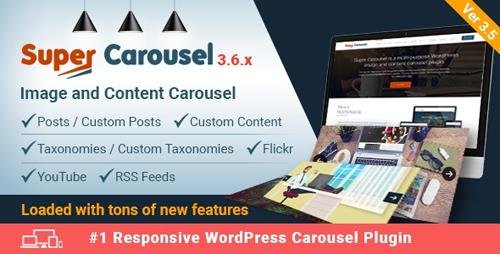 CodeCanyon - Super Carousel v3.6 - Responsive Wordpress Plugin - 4505016
