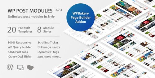 CodeCanyon - WP Post Modules for NewsPaper and Magazine Layouts v2.7.1 - 20142309