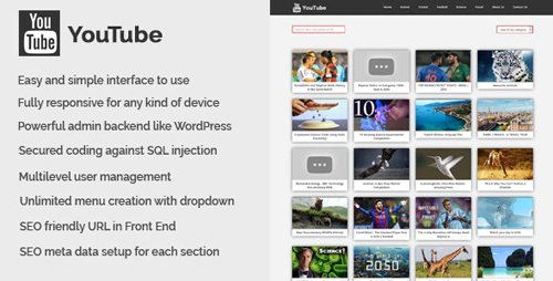 CodeCanyon - YouTube v1.0 - YouTube Video Collection CMS - 20828495