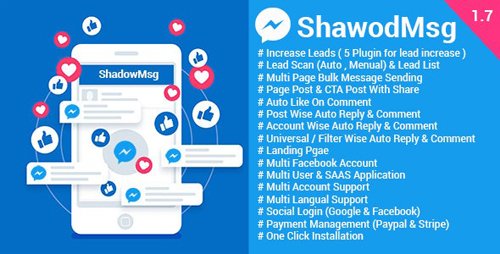 CodeCanyon - ShadowMsg v1.6 - Top Facebook Marketing Application - 22848583