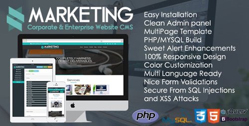 CodeCanyon - Marketing v1.2 - Corporate & Enterprise Website CMS - 22908969