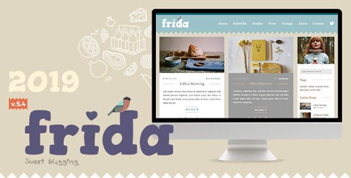 ThemeForest - Frida v5.4.2 - A Sweet & Classic Blog Theme - 10623362 - 10623362