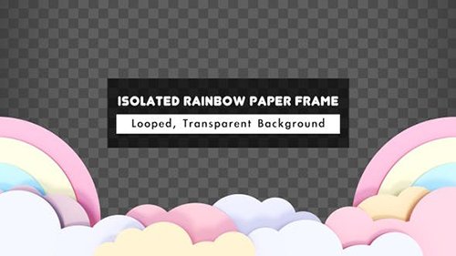 VH - Isolated Rainbow Paper Frame 23365372