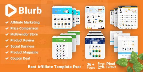ThemeForest - Blurb v2.0 - Price Comparison with Review base Multivendor Coupon Store Affiliate Marketing HTML Template (Update: 19 September 18) - 20880845