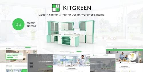ThemeForest - KitGreen v1.2.1 - Modern Kitchen & Interior Design WordPress Theme - 21573404