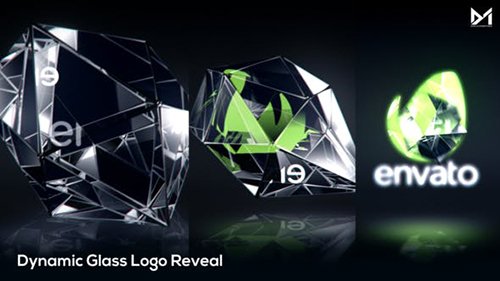 Dynamic Glass Logo Reveal 24748333