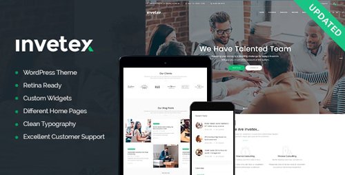 ThemeForest - Invetex v1.7.1 - Business Consulting & Investments WordPress Theme + RTL - 17107813